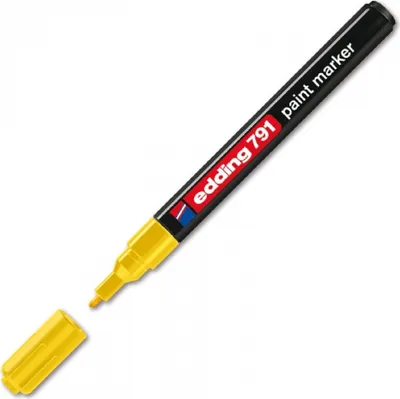 Obrázek produktu pro Popisovač průmyslový Edding 791, kulatý hrot, 1-2 mm, žlutý