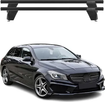 Produktbild von Menabo Dachträger Grundtäger für Mercedes CLA X117 2015-2025 75kg Alu Schwarz 2x