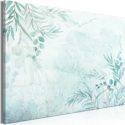 Produktbild von Vliesstoff Leinwandbild - Gentle Breeze of Leaves (1 Part) Wide 90x60 cm Blätter b-C-0869-b-a