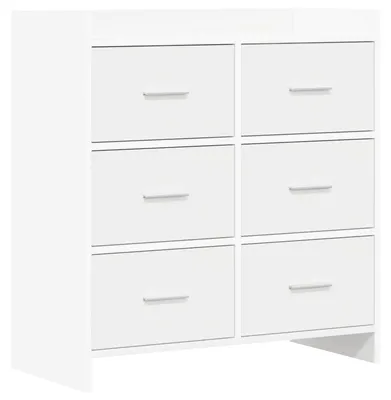 Zdjęcie produktu dla Bufet Biały 75 x 33 x 80 cm Drewno inżynieryjne