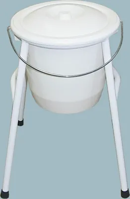 Produktbild von Toiletteneimer mit Gestell freistehend und Deckel