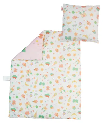 Produktbild von Heless 5000 - Puppenbettwäsche ''Prinzessin Emily'', in Rosa, mit Bettdecke (44