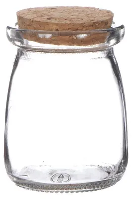 Produktbild von Glasgefäße mit Korken Ø5.5cm | H: 7.5cm (24 Stück) [IFS-29152]