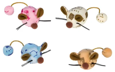 Produktbild von Nobby Plüsch Maus mit Catnip - 2 Stück