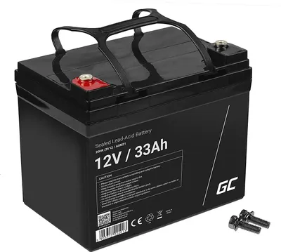 Produktbild von Green Cell® AGM 12V 33Ah Akku VRLA Blei-Batterie Bleiakku Ersatzakku Gelakku Akkubatterie Zyklenfest Unbemann Fischkutter | Boot | Scooter | Rasentraktor| Rasenmäher | Aufsitzmähe | Kahn