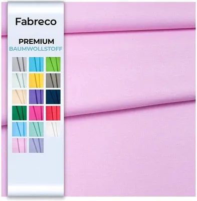 Immagine prodotto di Morbido tessuto di cotone rosa, 2 m x 160 cm