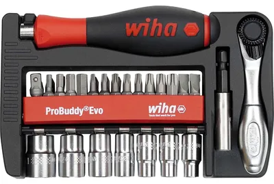 Produktbild von Wiha Bit und Steckschlüssel Set ProBuddy Evo gemischt 40-tlg. 1/4