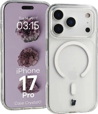 Produktbild von Bizon Case CrystalO Magnetic Apple iPhone 17 Pro klar