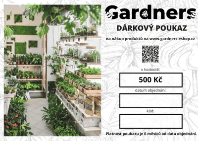Obrázek produktu pro Gardners Dárkový poukaz 500 Kč