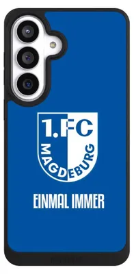 Produktbild von NIVOCASE Handyhülle für Samsung Galaxy S26+ Hülle NIVOpure Case Schwarz Offizielles Lizenzprodukt Wappen 1. FC Magdeburg