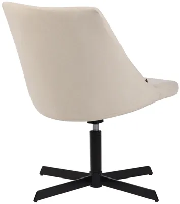 Produktbild von CLP Lounger Granby Stoff mit Metallgestell und Rückenlehne creme