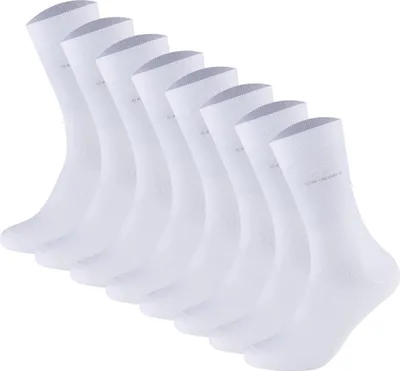 Produktbild von Camano Uni Socken - Soft Socks, einfarbig, 8er Pack Weiß 39-42