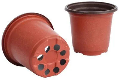 Productafbeelding van Kunststof plantenbakken - Plantenbakken voor binnen - Plantenbakken voor buiten - 20 stuks - Kunststof plantenbakken - Plantenbakken voor buiten - Plantenbakken voor binnen - Kleine plantenbakken voor binnen - Plantenbakken voor balkon - Bruin