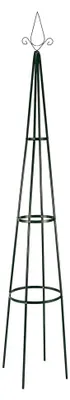 Produktbild von Metall Rankturm Pyramide grün - 200 cm Höhe - Rankhilfe für Kletterpflanzen