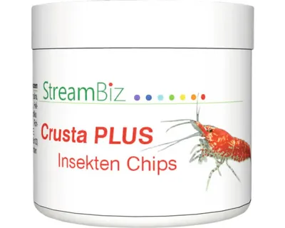 Produktbild von Aquariumfischfutter StreamBiz Crusta Plus Insekten Chips 40 g
