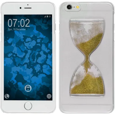 Produktbild von PhoneNatic Case kompatibel mit Apple iPhone 5 / 5s / SE - Hülle grasgrün Sanduhr Hard-case + 2 Schutzfolien