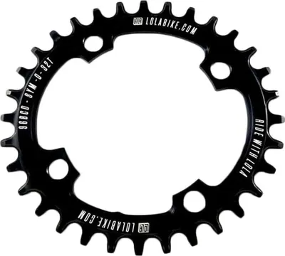 Produktbild von Lola 96 Bcd Simetric Ovales Kettenblatt Schwarz 30t Schwarz 30t