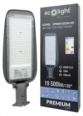 Immagine prodotto di Lampada stradale 150 W, 6500 K, 130 lm/W, IP65, Ecolight EC20408