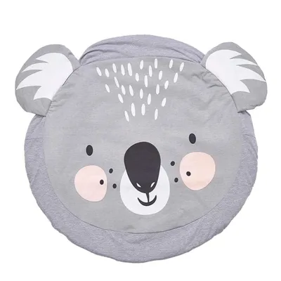 Produktbild von Krabbeldecke Baby Krabbeln Matten, Baumwolle Anti-Rutsch-Spielmatte 90 x 90cm für Baby Kinder
