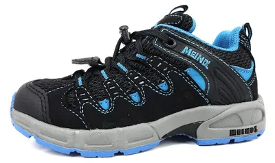 Image de Meindl Respond Junior : chaussures pour enfants, modèle garçon, baskets plates, couleur noire, pour le quotidien