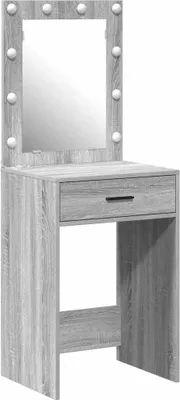 Obrázok produktu pre vidaXL Toaletný stolík Grey Sonoma 50 x 41 x 135 cm Materiál na báze dreva