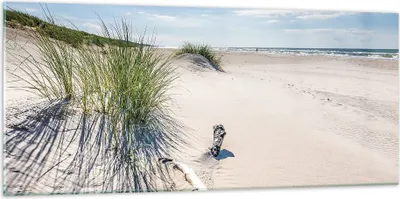 Produktbild von Bilder auf glas - Einteilig - Mrzezyno Strand Meer - 120x50cm - Glasbilder - Wandbilder - Bilder - zum Aufhängen bereit - Wanddekoration aus Glas - Glas Bilder - Wandbild auf Glas - GAB120x50-4281
