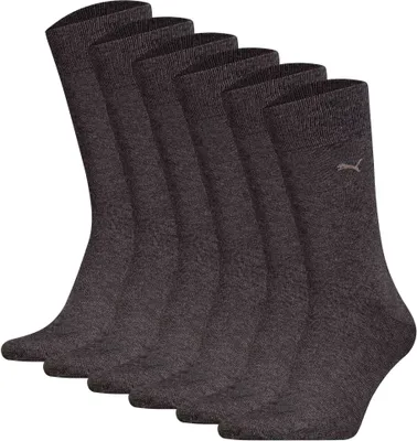 Produktbild von PUMA Herren Socken, 6er Pack -  Classic, Kurzsocken, Logo, einfarbig Grau 43-46
