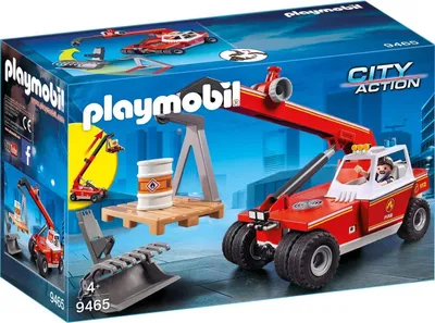 Produktbild von PLAYMOBIL 9465 Feuerwehr-Teleskoplader