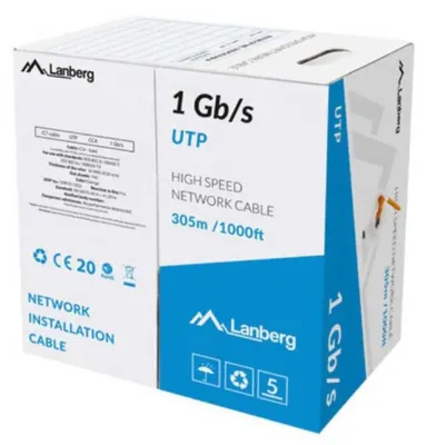 Obrázek produktu pro Lanberg LCU6-10CC-0305-O, 305 m, U/UTP (UTP), Oranžová