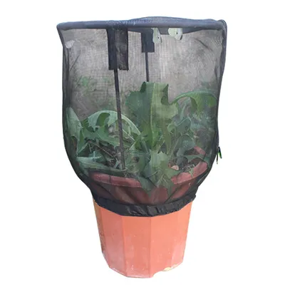 Produktbild von Pflanzennetz-Abdeckung, Schutznetz mit Reißverschluss, Netztasche, Gartenpflanzen-Abdeckung, Obstschutz, Gartenabdeckung