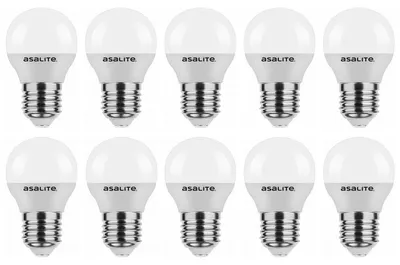 Productafbeelding van Asalite LED Kogellamp P45 E27 Mat - 6W 510lm 4000K - Neutraalwit - Vervangt 40W - 10 stuks