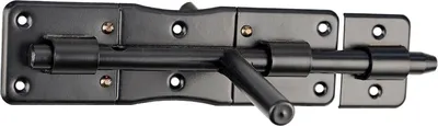 Produktbild von Bolzenriegel Türriegel Torriegel Schlossriegel beidseitig zweiseitig - Größe: 200/14 Schwarz - Menge: 2