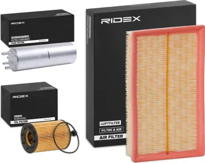 Produktbild von RIDEX Filterset Inspektionspaket Filtersatz für VW Transporter V Bus (7HB, 7HJ, 7EB, 7EJ, 7EF, 7EG, 7HF, 7EC) Multivan V Transporter V Kastenwagen
