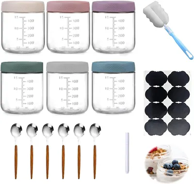 Productafbeelding van Voorraadpot - Set van 6 - 500 ml - Glas