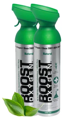 Produktbild von Boost Oxygen Sauerstoffdose zum Inhalieren Natural, groß, 2x9L