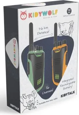 Produktbild von Kidywolf Kidytalk, Walkie-Talkie, grün-orange