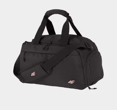 Produktbild von 4F Sporttasche 10L Schwarz Unisex | Kompakte Trainingstasche mit Schuhfach & Außentaschen | Leichte Fitness- und Reisetasche für Damen & Herren