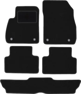 Produktbild von Schwarze Veloursmatten für: Opel Zafira C 7-Sitzer (2012-2019)