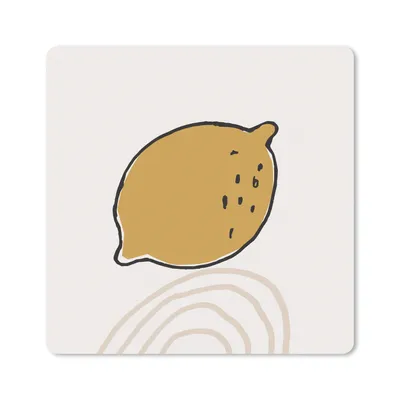 Produktbild von MuchoWow® Mauspad Mousepad Sommer - Zitrone - Gelb 30x30 cm - Mousepads - Maus Mat - Pad - Mausunterlage - Gaming