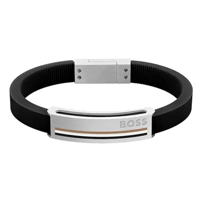Produktbild von Boss Jewelry 1580364M - SARKIS Schwarzes Lederarmband