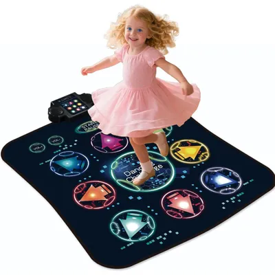 Produktbild von Tanzmatte, Musikmatte Interaktive Tanzmatte für Kinder tragbares Musikspielzeug für Mädchen und Jungen im Alter von 3 bis 12 Jahren