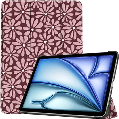 Produktbild von imoshion Design Trifold Klaphülle iPad Air 11 Zoll (2025) M3 / (2024) M2 / Air 5 (2022) / Air 4 (2020) - Bloom Love Blush