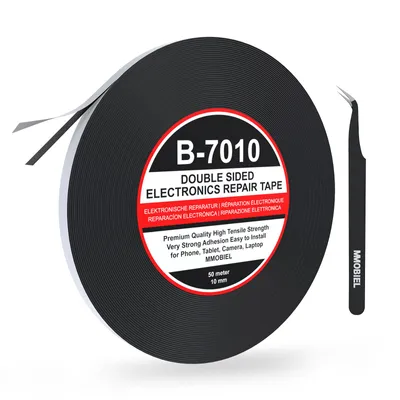 Produktbild von Doppelseitiges Klebeband 10mm, 50m Rolle für Glas, Bildschirme, Telefon usw.