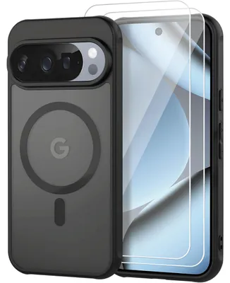 Produktbild von Hülle + 2X Schutzglas für Google Pixel 10 MagSafe Panzerfolie Case Full 9H