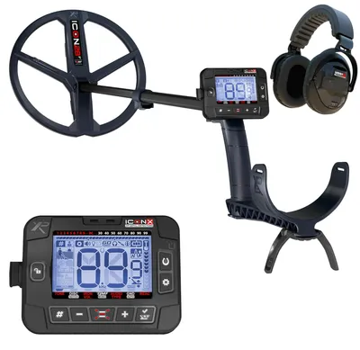 Produktbild von XP IconX WSA-XL ST Metalldetektor, 28cm Suchspule, WSA-XL ST Kopfhörer, kabellos, FMF Multifrequenz (ICONX-28FMFRCWSAST)
