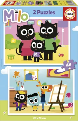 Immagine prodotto di Educa Borras Milo Puzzle con 2x48 pezzi Multicolore Multicolore Taglia unica