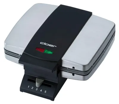 Produktbild von Cloer 1445, 2 Waffel(n), Rechteckig, Schwarz, Edelstahl, 0,97 m, 930 W, 230 V