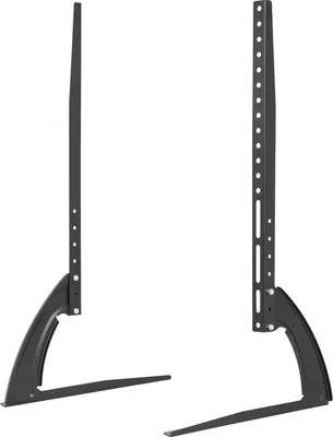 Obrázek produktu pro Univerzální stojan na televizi – stolní stojan – pro televize o výšce 81–178 cm – nosnost 35 kg – VESA do 500 mm (výška) – 3 mm ocel válcovaná za studena – LCD – černý