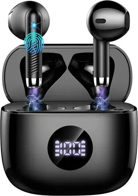 Produktbild von In-Ear-Kopfhörer Bluetooth 5.4, mit 4 ENC Geräuschunterdrückung, Mic, Kopfhörer in Ear 40 Stunden Wiedergabe mit HiFi Stereo IP7 wasserdicht