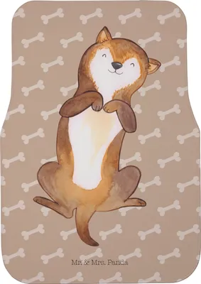 Produktbild von Mr. & Mrs. Panda Fußmatte Auto Hund Streicheln - Hundeglück - Geschenk, Automatte, Bauch, Fürs, Hunde, Sprüche, Hundemama, Kfz, Süß, Teppich, Auto-Fußmatte